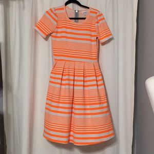 Neon stripe LuLaRoe Amelia M